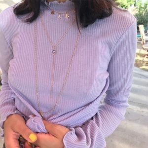 vintage lilac turtleneck